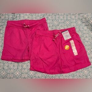 Pink Shorts with adjustable waist